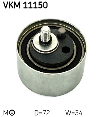 Tensioner Pulley, timing belt - VKM 11150 SKF